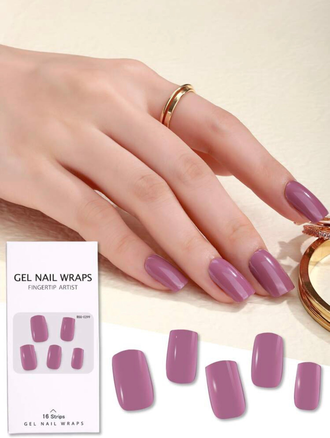 Gel Nail Wrap - Deep Violet