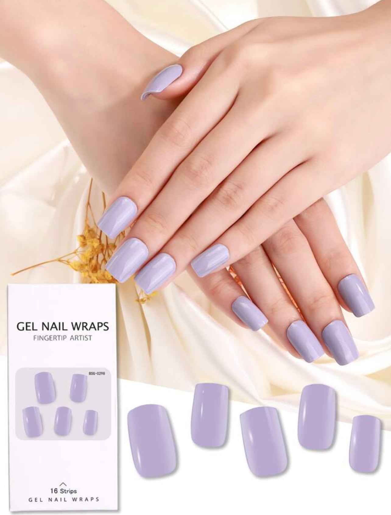 Gel Nail Wrap - Mauve purple