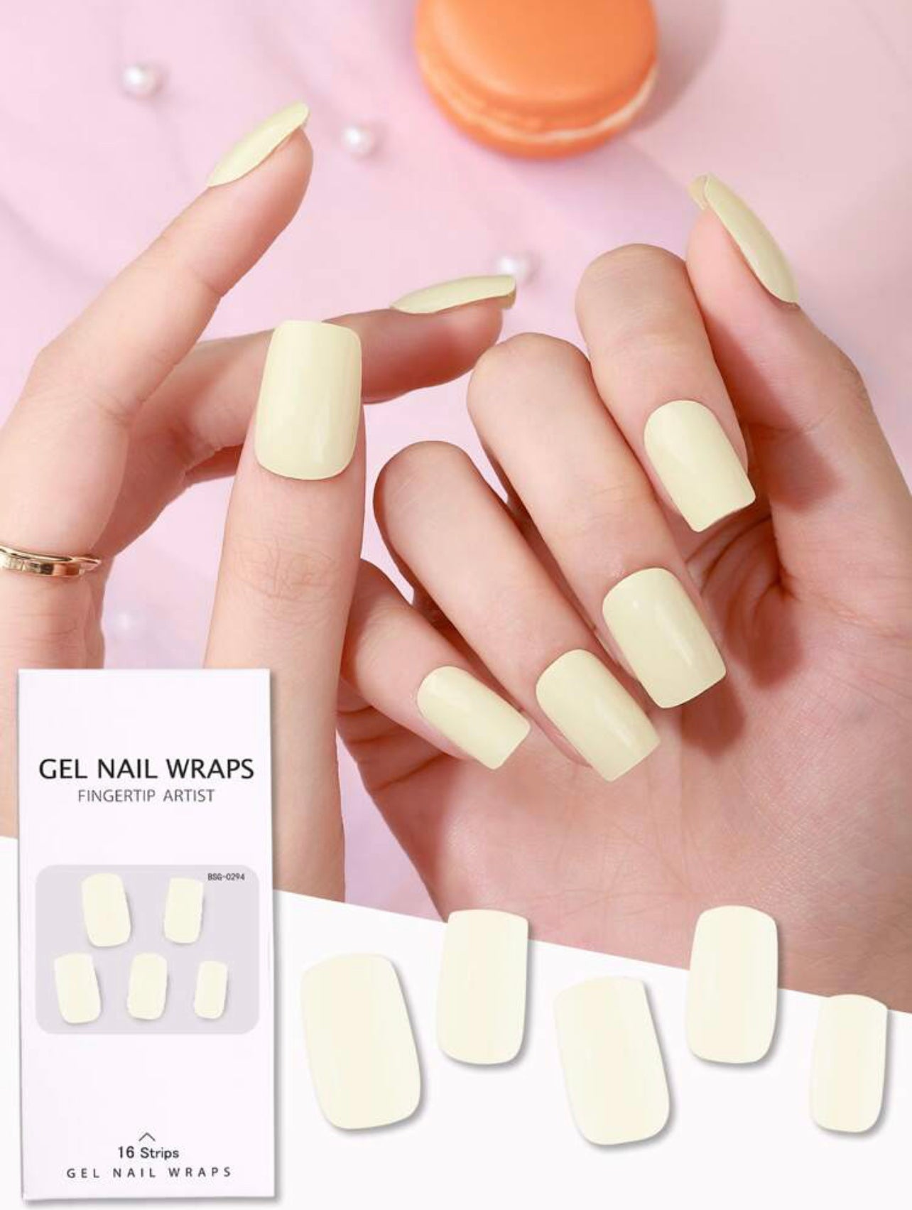 Gel Nail Wrap - Beige