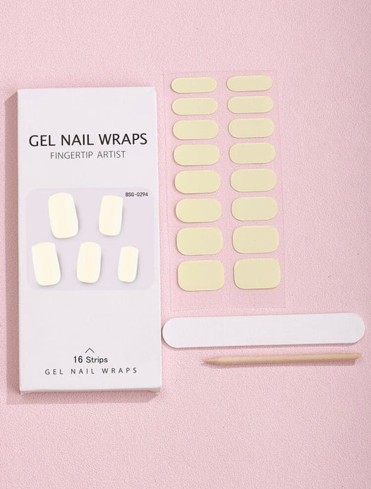 Gel Nail Wrap - Beige