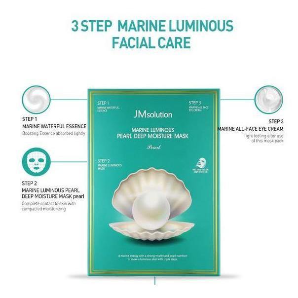 Marine Luminous Pearl Deep Moisture Mask (10 sheets) - Lavoca