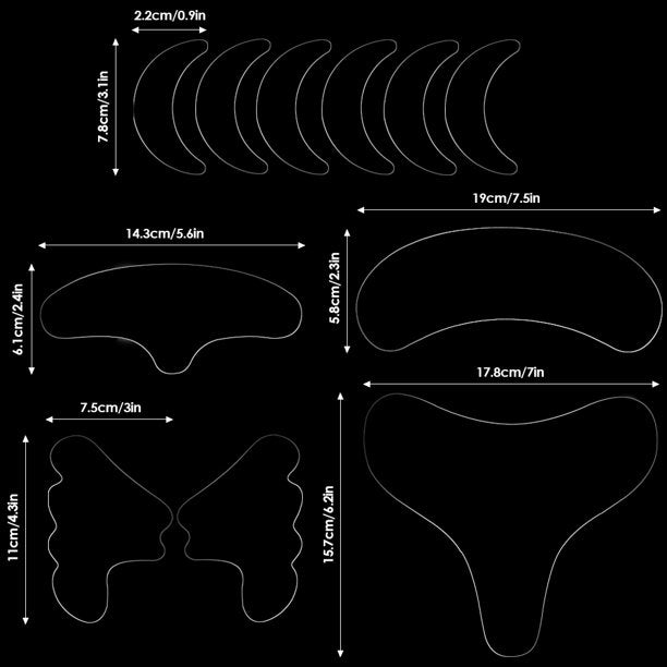 Silicone wrinkle patches (11 pcs) - Lavoca