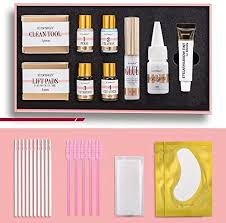 Lash and eyebrow lifting + tinting kit (black) - Lavoca eyebrow eyelash lift kit kuwait