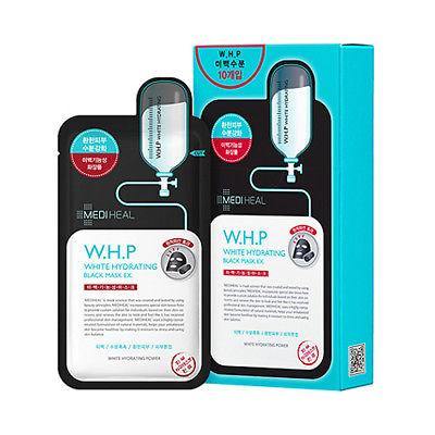 W.H.P White Hydrating Black Mask EX (10 sheets) - Lavoca